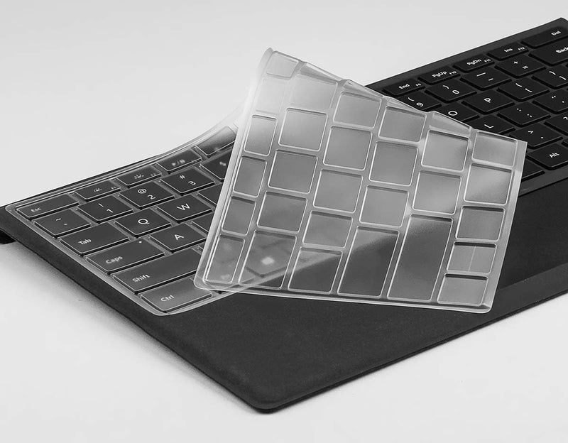 CaseBuy Microsoft Surface Keyboard Cover - Ultra Thin Transparent Skin, Accessory for Surface Pro 7, 6, 5, 4 - US Layout - Image 2